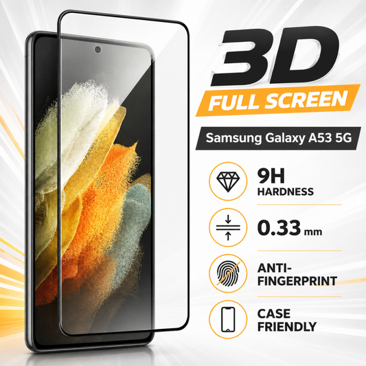 prio 3D Displayschutzglas für Samsung A53 5G schwarz