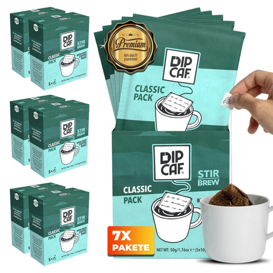 7 Stück Dipcaf Classic Box 5 Stück Kaffee