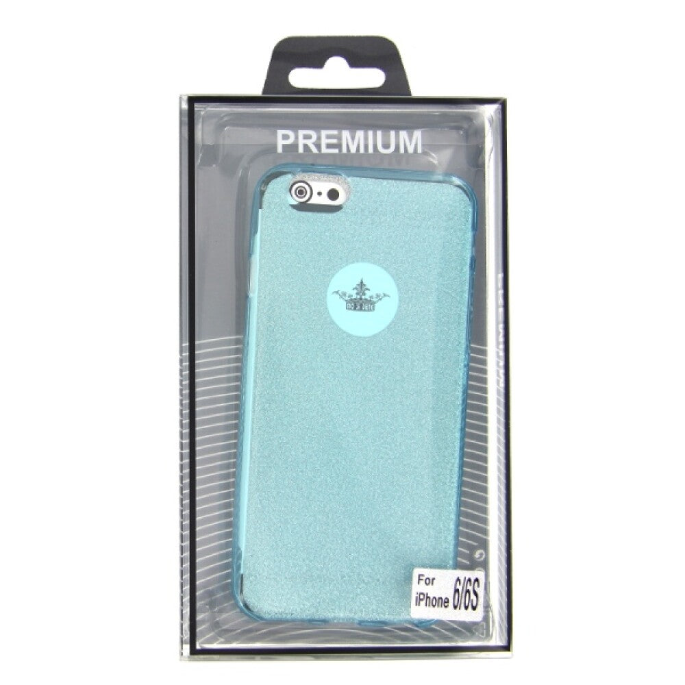 TPU Case Glitter iPhone 6 / 6S blau