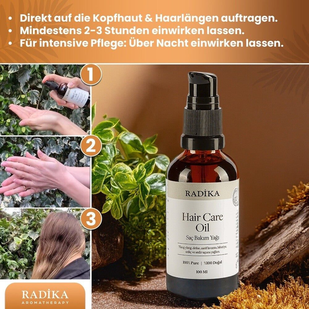 Haarpflegeserum, Vitamin A-E-F, 100% Rein, BIO, natürlich, 100 ml