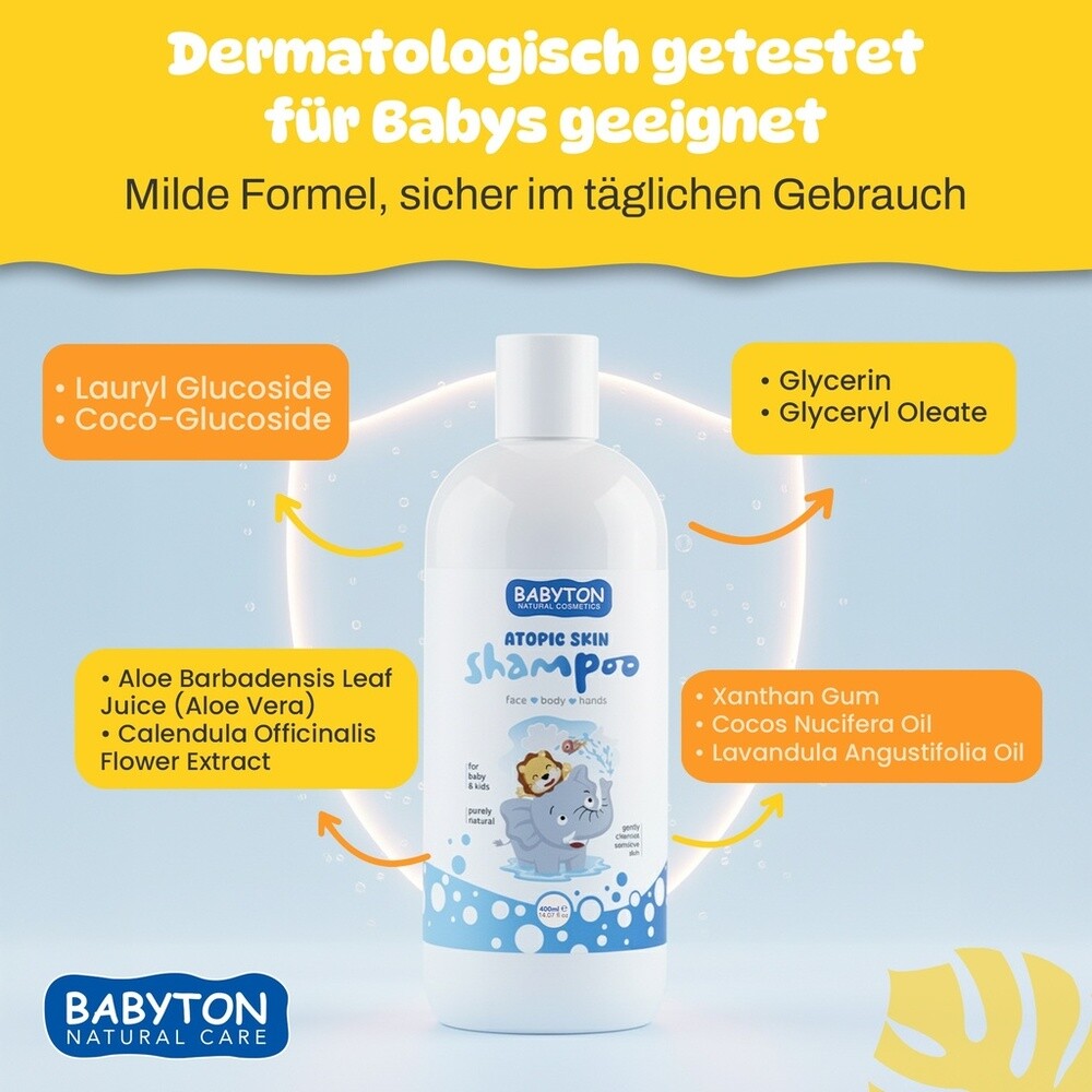 Babyton Shampoo für atopische Haut 400 ml Hauptbild