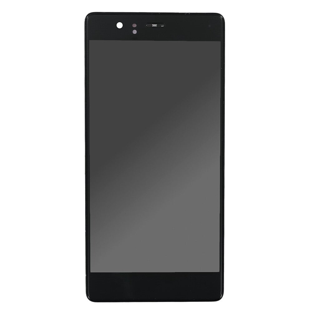 OEM display unit + frame for Huawei P9 black, without logo