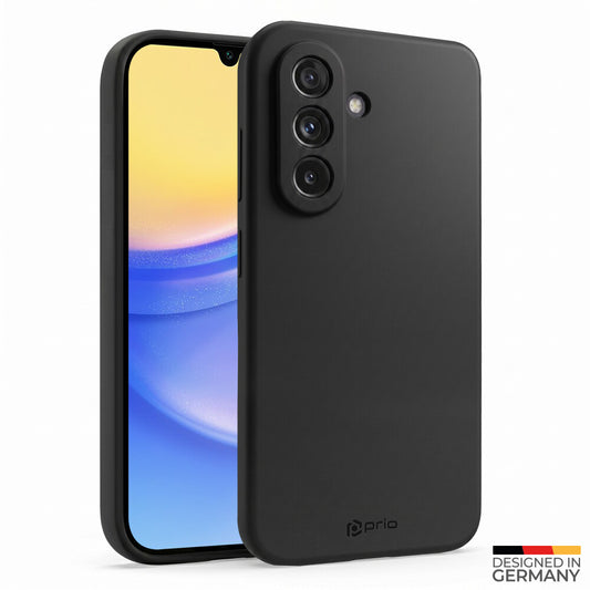 prio Liquid Silicone Case für Samsung A15 5G/A15 schwarz