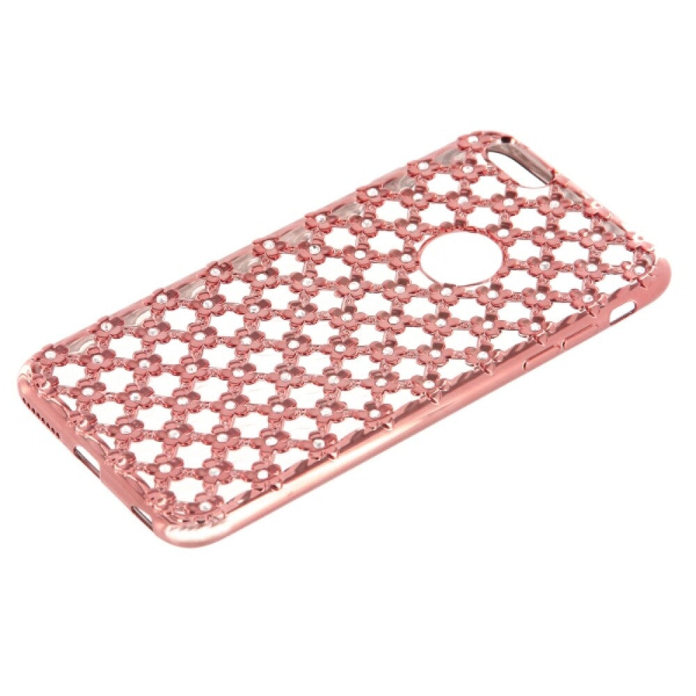 Silicone Case Diamond Iphone 6 Plus rose