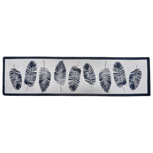 miqna Moderner Küchenläufer Waschbar Rutschfest Teppich Schwarz Weiß Hauptbild