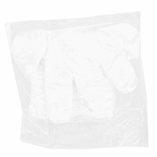 100x PE disposable gloves, transparent