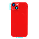 Rückglas + Camera Lens + Metallplatte + MagSafe + Wireless Charger Chip + Blitzlicht für iPhone 14 plus rot (ohne Logo)