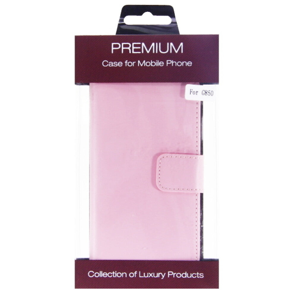 Leather case for Galaxy Alpha - pink 4250710555581