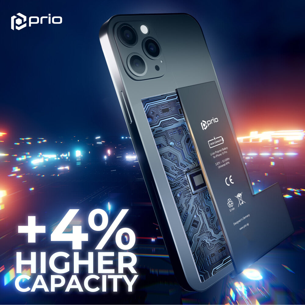 prio Hochleistungsakku für iPhone 13 Pro (3280 mAh) - Universal APN -