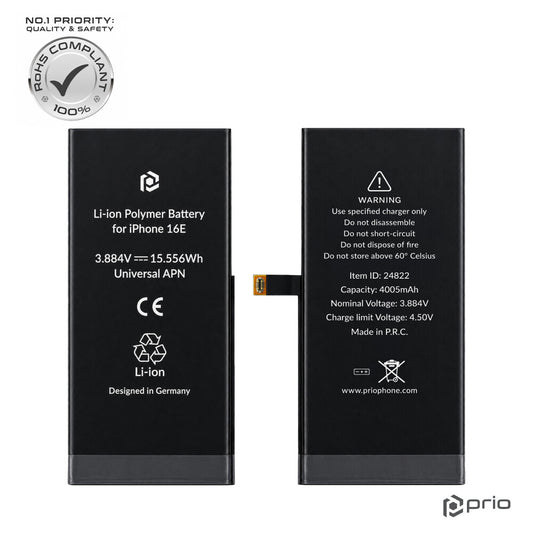 prio Akku für iPhone 16e (Universeller APN)