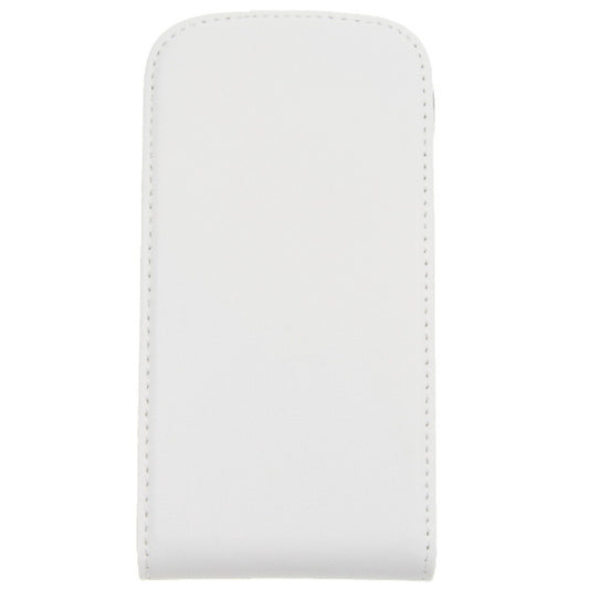 Slim Leder Flip Hülle Galaxy S3 mini - weiß 4250710515691