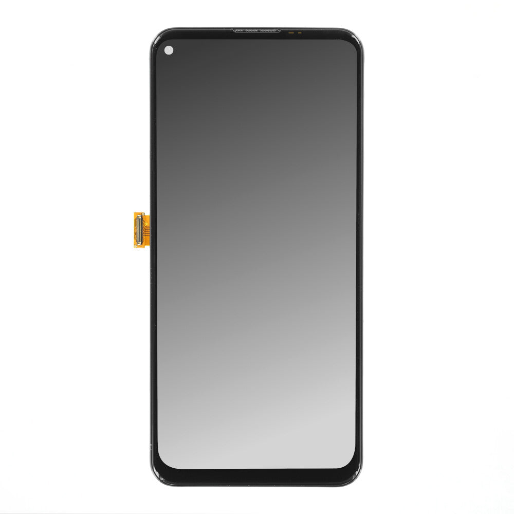 Display (kleines Glas) + Rahmen + Kleinteile (Kleber, Flex, Lautsprecher, Vibrator) SM-A115U/M115 Galaxy A11/M11 schwarz