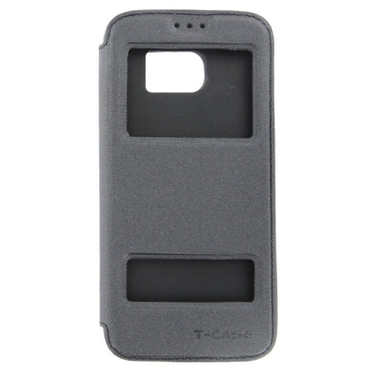 T-CASE Lux Magnet Flip Schutzhülle / Tasche Galaxy S7 Edge schwarz