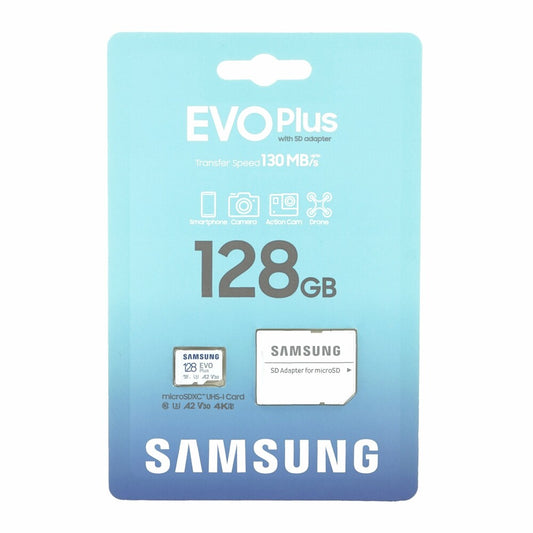 Samsung EVO Plus 128 GB MicroSDHC Card + Adapter Class 10 MB-MC128KA/EU, Memory Card