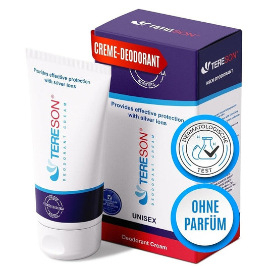 Creme Deodorant, Langfristiger Schutz gegen Körpergeruch mit Silberionen-Formel