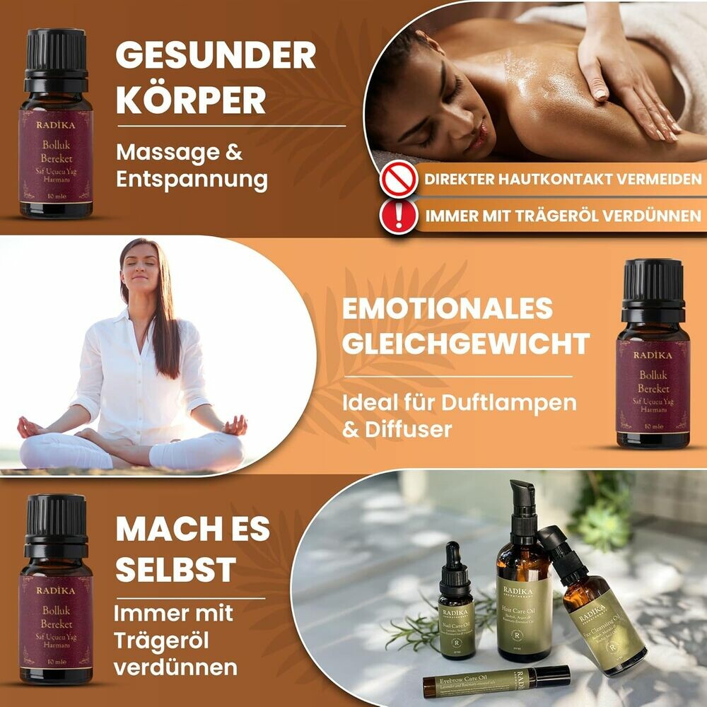 Aromatherapie-Öl, Mischung, 10 ml, 12 verschiedene spezielle ätherische Öle