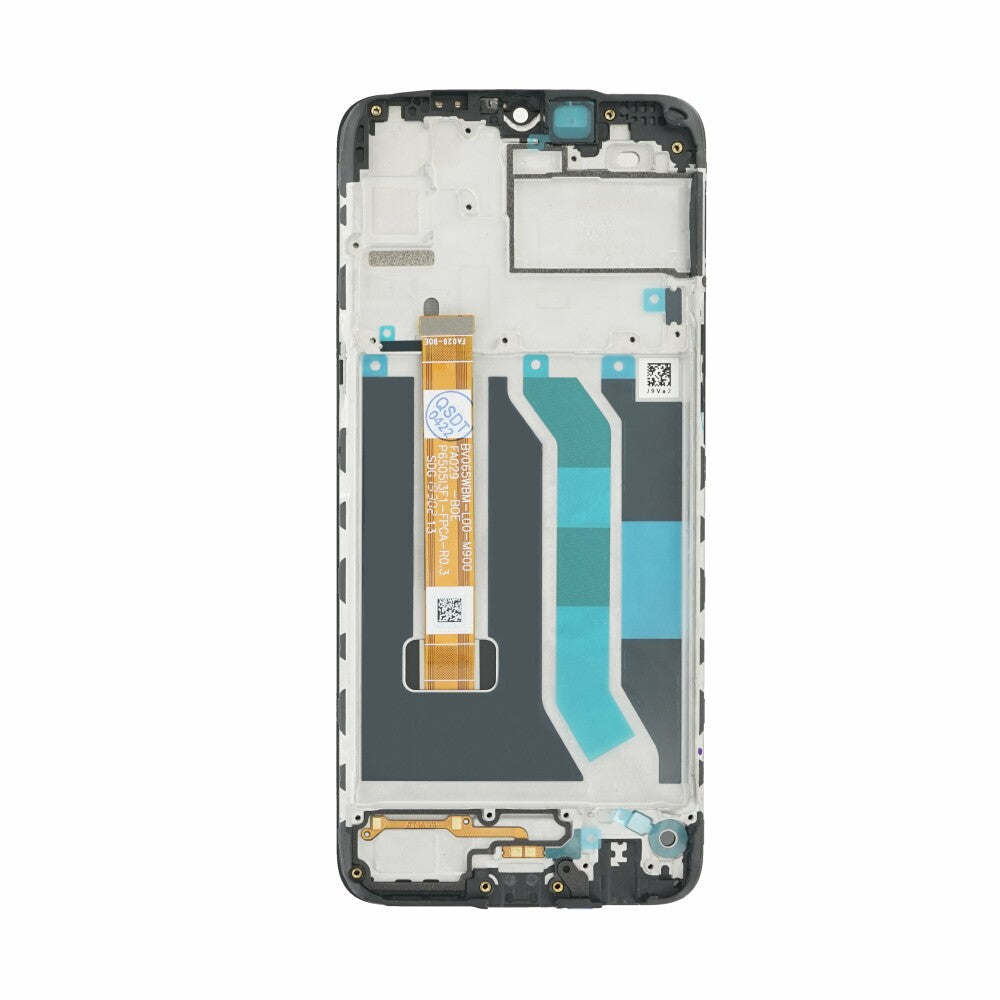 OEM Display-Einheit + Rahmen für Realme 5 schwarz