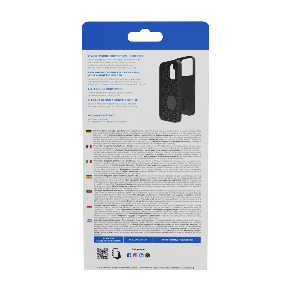 prio protective case for iPhone 14 black