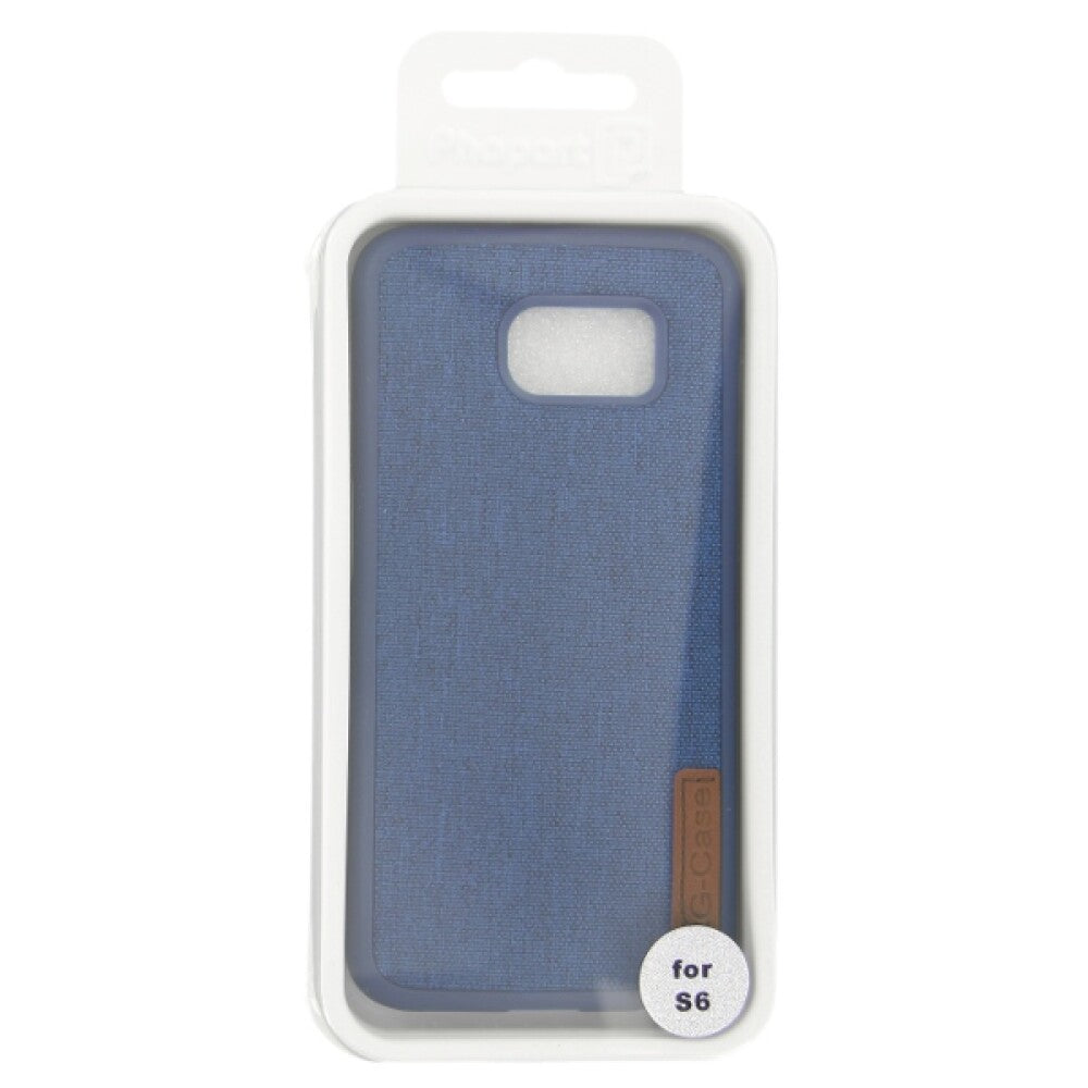 Silicone Case Textile for Samsung S6 blue