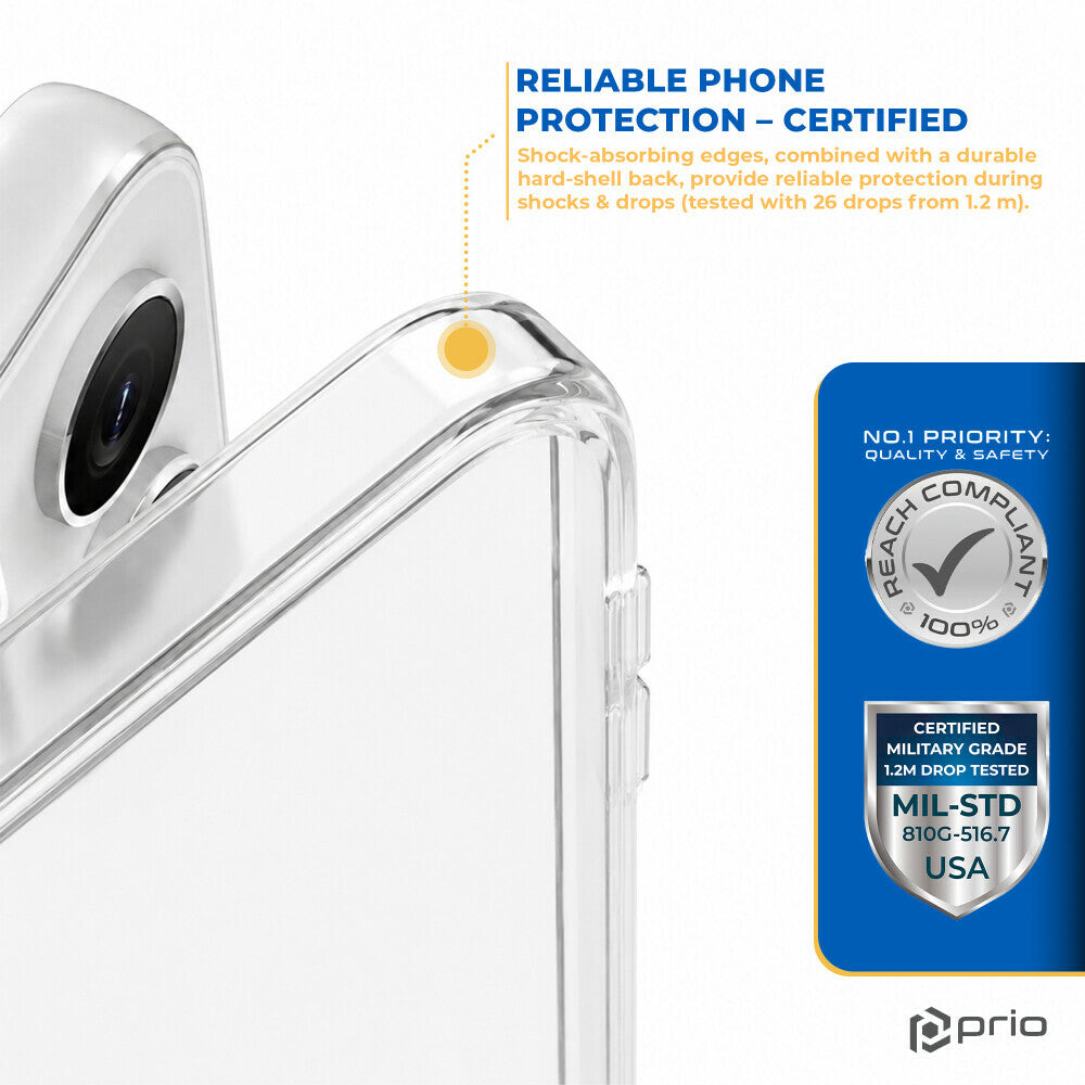 prio Schutzhülle MAG für iPhone 18 Pro/17 Pro, transparent