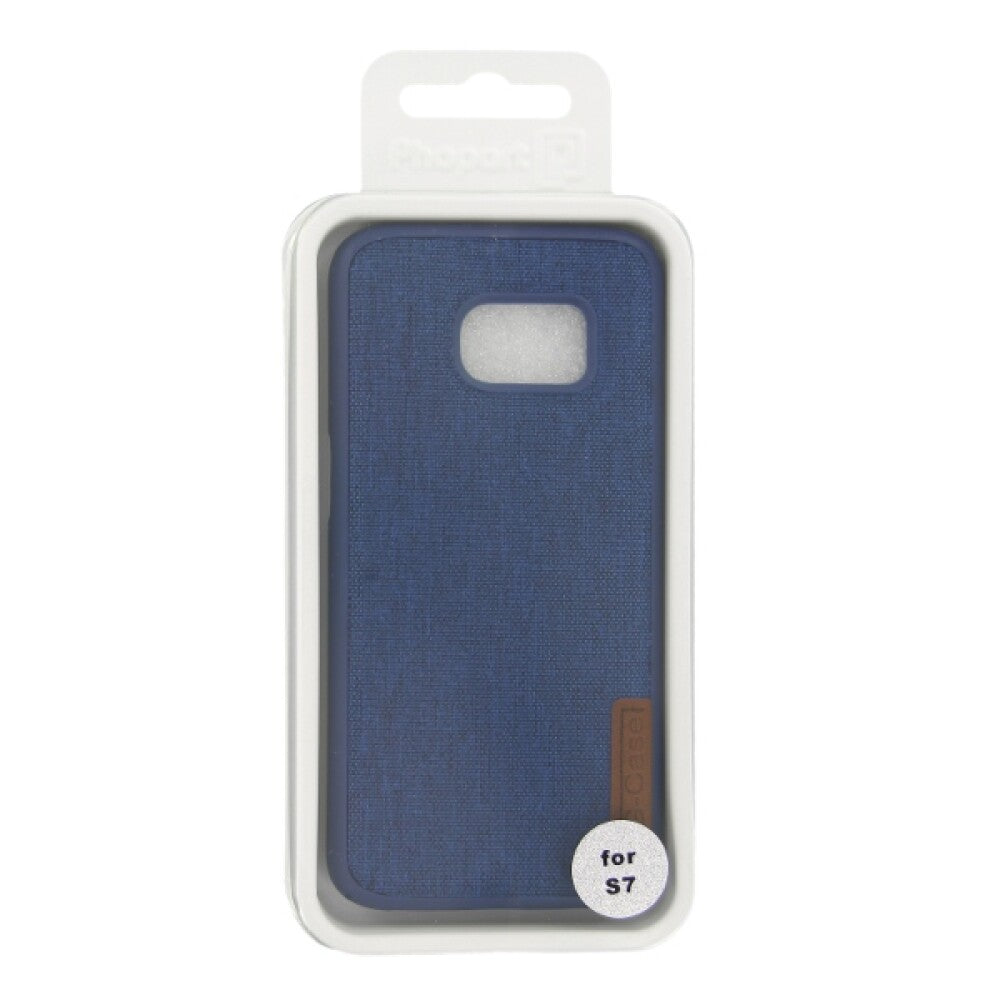 Silicone Case Textile for Samsung S7 blue