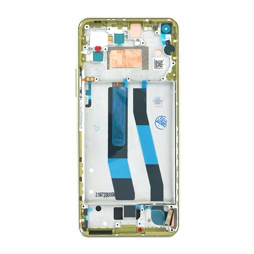 OEM Display-Einheit + Rahmen für Xiaomi Mi 11 Lite 5G citrus yellow