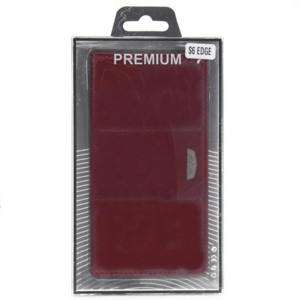 Book Case Royal for Galaxy S6 Edge - Brown