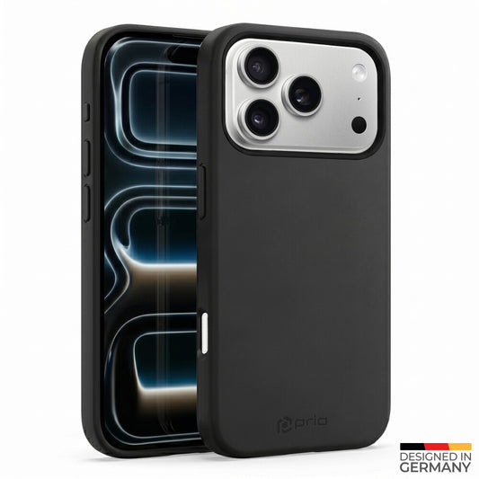 prio Liquid Silicone Case MAG für iPhone 17 Pro (6,3 Zoll) schwarz