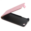 Slim Leder Flip Hülle für iPhone 5, 5SE rosa