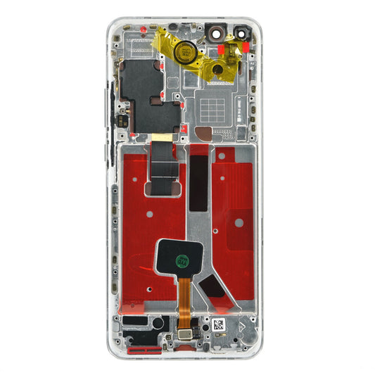 Display (Soft-OLED) + Rahmen für P40 Pro, ice white