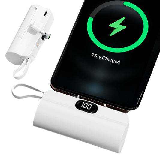 UFUZON Mini Powerbank 5k mah-Weiß