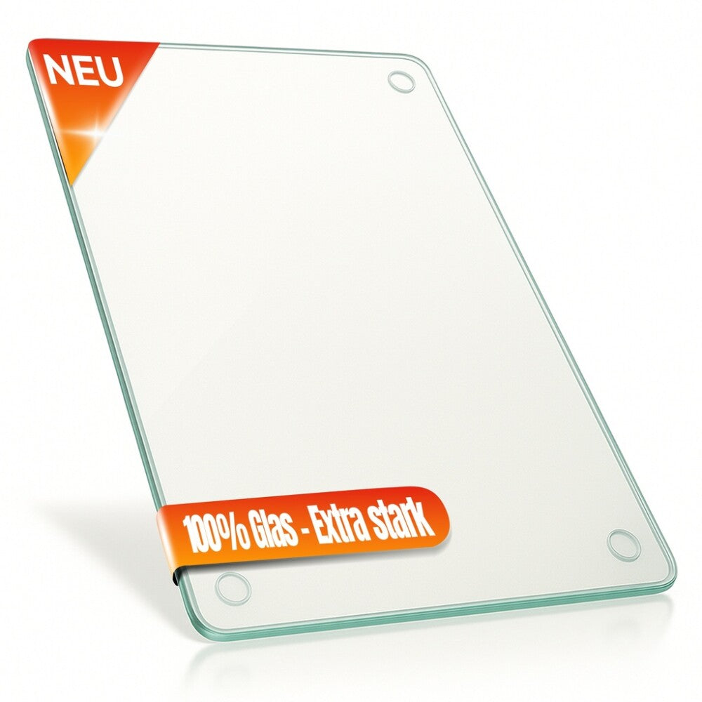 Decovetro Schneidebrett Glas |40x30cm | Glasschneidebrett | Leicht zu reinigen