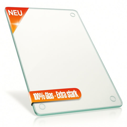 Decovetro Schneidebrett Glas |40x30cm | Glasschneidebrett | Leicht zu reinigen