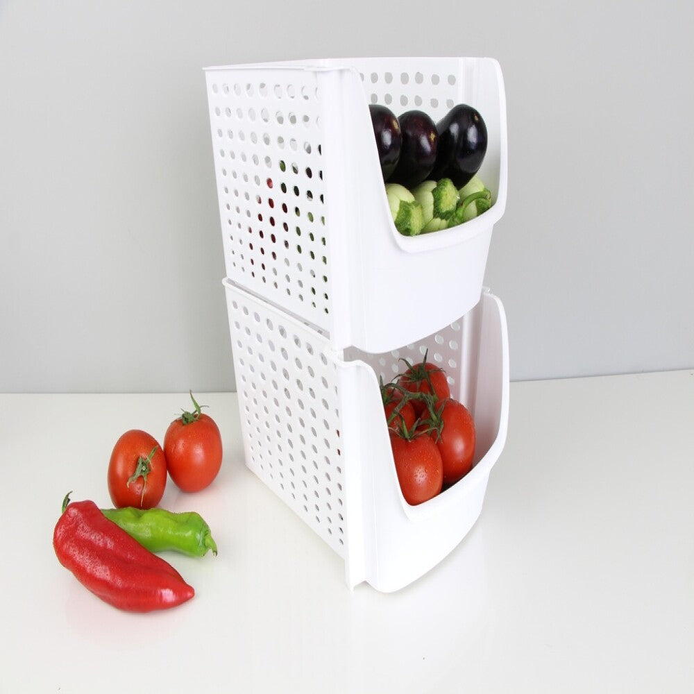 Storage Organizer, 29×21,5×15,9 cm, Plastik, Weiß