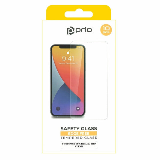 prio 10x screen protector glass for iPhone 14/13/13 Pro transparent