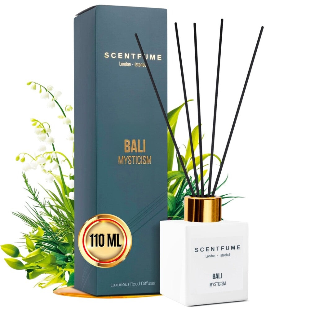 SCENTFUME Raumduft mit Duftstäbchen, Fernöstliche Pflanzen, Maiglöckchen, 110 ml