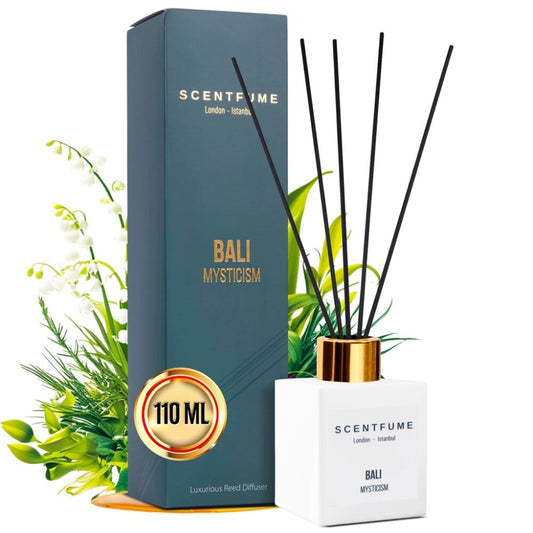 SCENTFUME Raumduft mit Duftstäbchen, Fernöstliche Pflanzen, Maiglöckchen, 110 ml