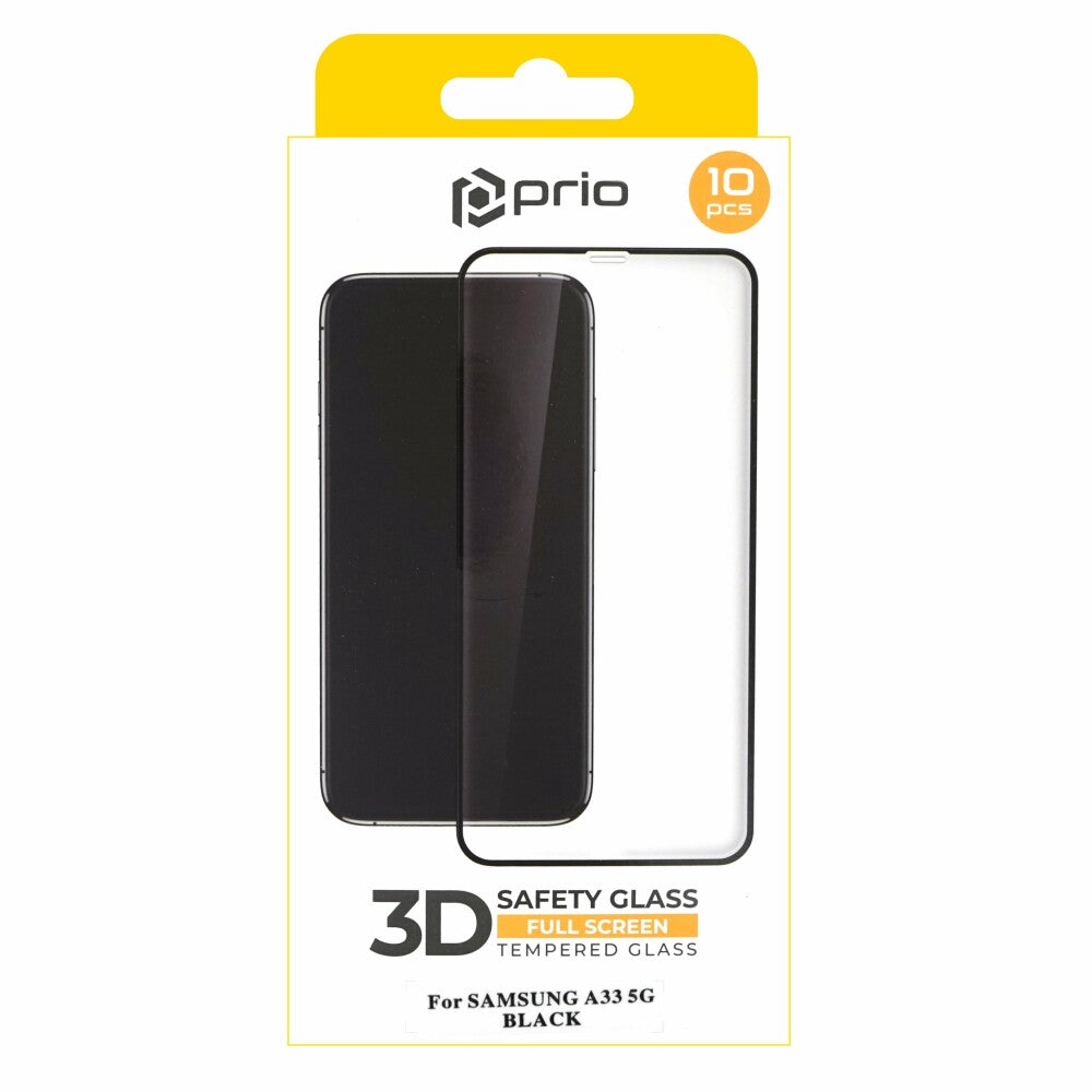 prio 10x 3D screen protector glass for Samsung A33 5G black