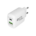 Prio Fast Charge Wandladegerät 30 W PD PPS (USB C) + QC 3.0 (USB A) weiß