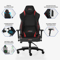 xDrive Gaming Stuhl für Profis, Ergonomischer Bürostuhl, 150 KG Tragfähigkeit