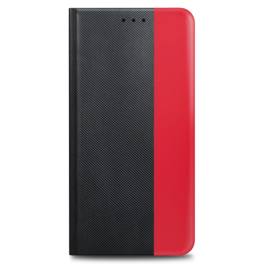 prio Book Case Fashion for Samsung A72 5G black-red