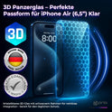 prio Shock Proof Tempered Glass für iPhone 17 Air (6,5 Zoll) klar
