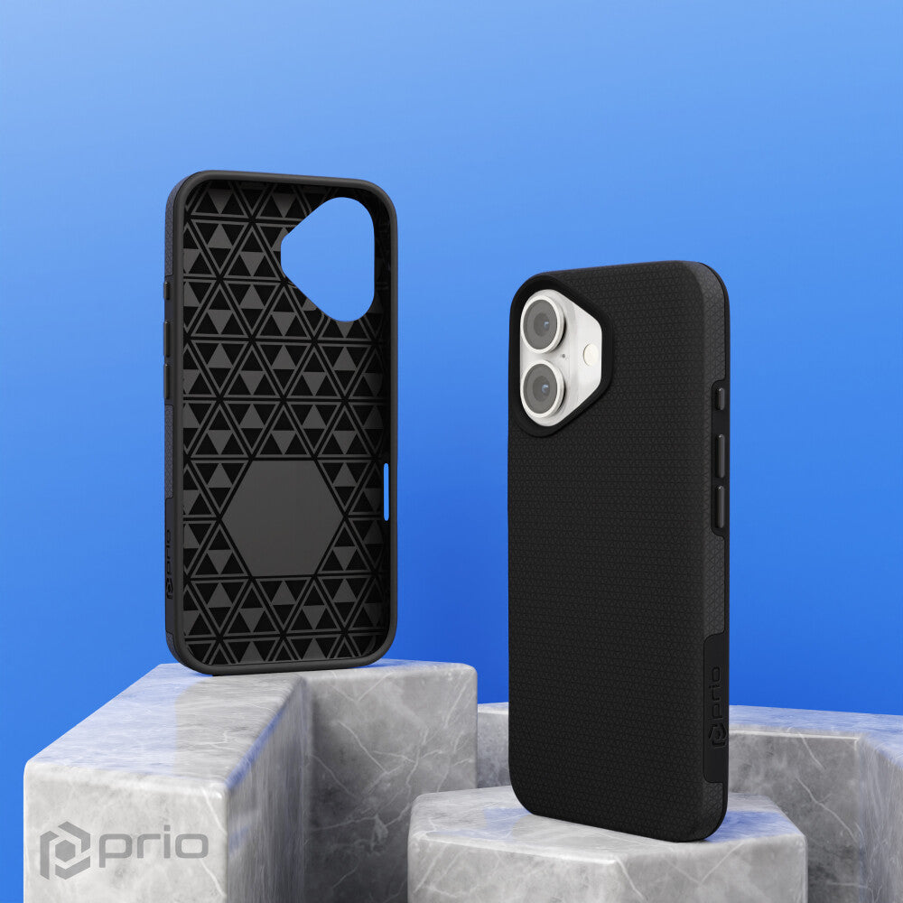 prio Schutzhülle für iPhone 17 schwarz