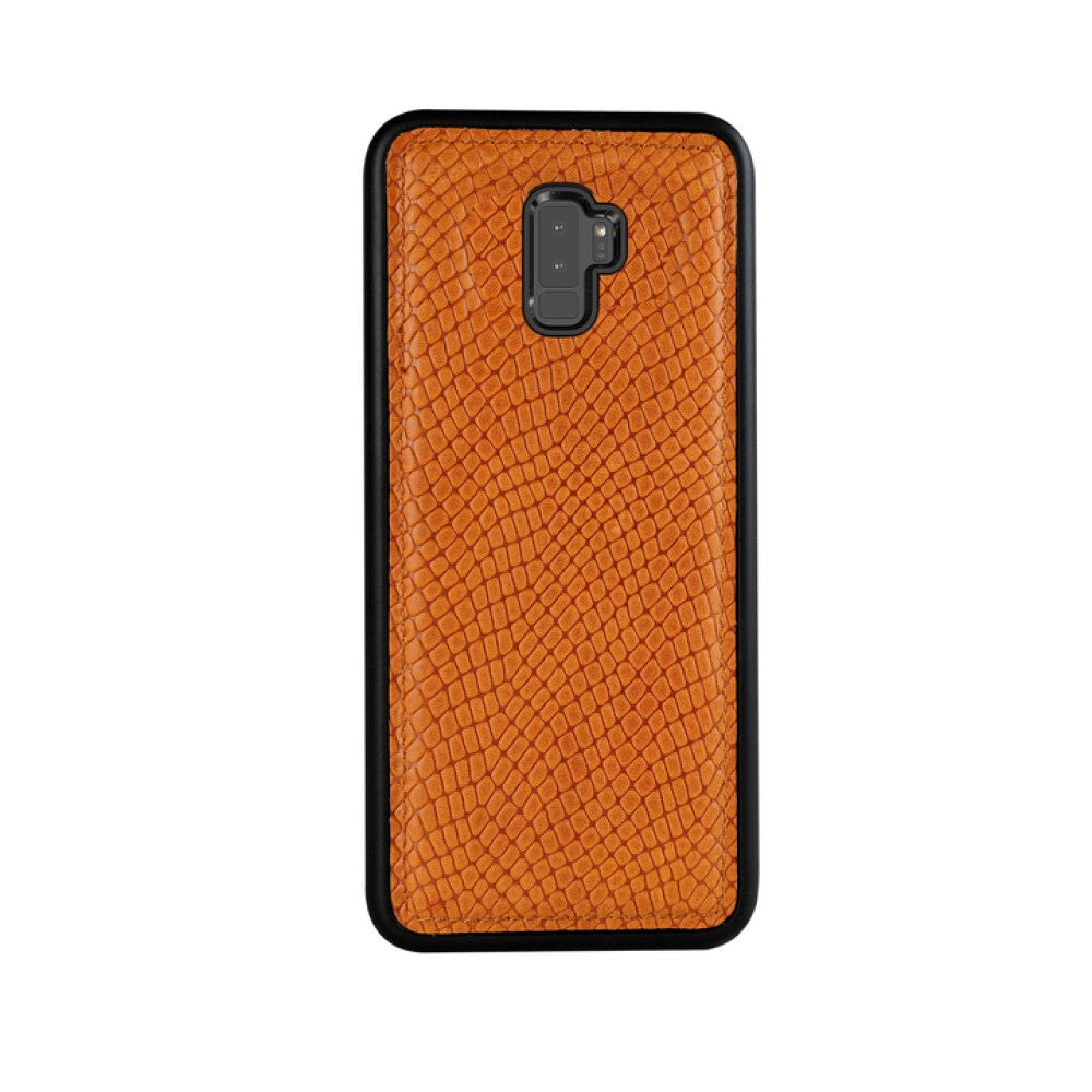 Samsung Galaxy S9 Plus genuine leather protective case adams brown