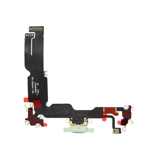 OEM Charging Port Flex for iPhone 15 Plus green