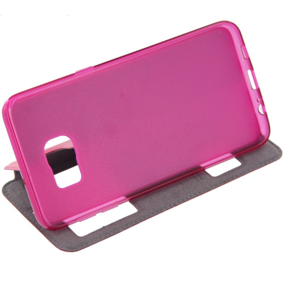 Puloka Flip Case Samsung Galaxy S6 Edge Plus Pink