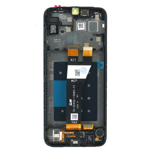 Display + Rahmen + Kleinteile (Kleber, Flex, Lautsprecher, Vibrator) SM-A146P Galaxy A14 5G (US Version) schwarz