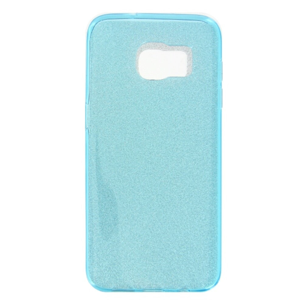 TPU Case Glitter Samsung Galaxy S7 Edge blau