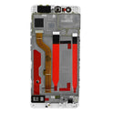 OEM display unit + frame for Huawei P9 white, without logo