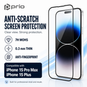 prio Anti-Scratch Displayschutzglas für iPhone 15 Pro Max / 15 Plus (6.7in) transparent